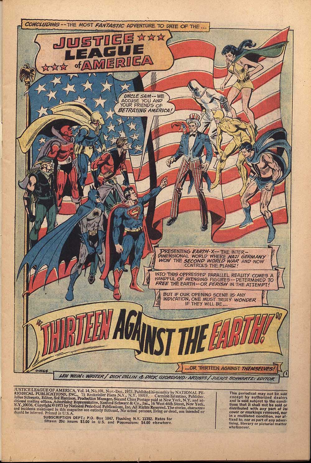 Justice League of America (1960) 108 Page 1