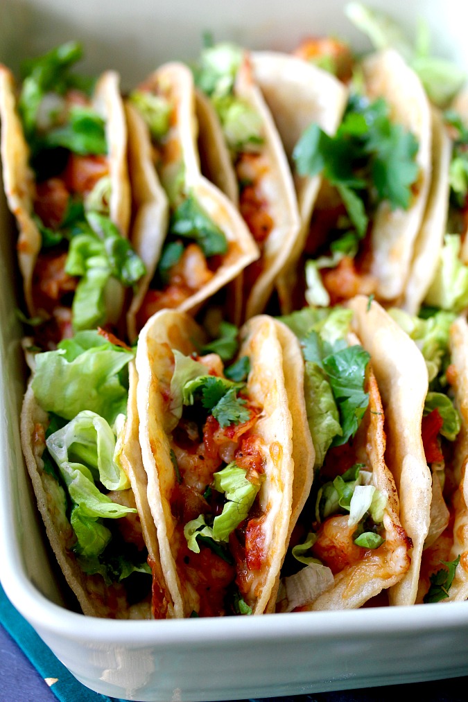 Crispy Shrimp Snack Shack Tacos #tacos #shrimp #quesadillas #foodtruckfood