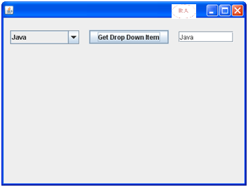Java Combo Boxes