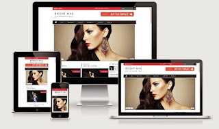 Bright Mag Responsive Blogger Template