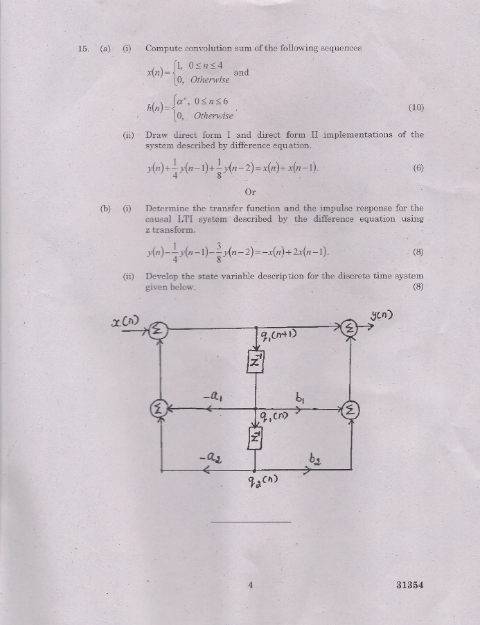EC2204 Signals and Systems Nov Dec 2013 Question Paper University
