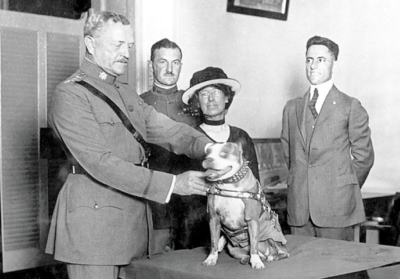 General-Pershing-presenting-medal-to-Stubby