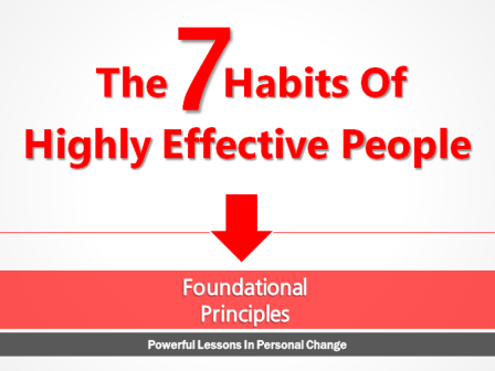 7 Habits of Highly Effective People Stephen Covey Foundational Principles ppt download