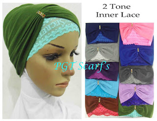 ciput inner dalaman hijab hanna polos risty tagor kombinasi 2 tone grosir borong brokat lace 