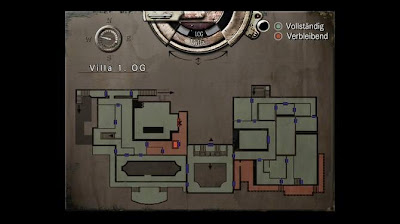 Location Map, 1st Floor Villa, Resident Evil, HD Remaster, Jill Valentine