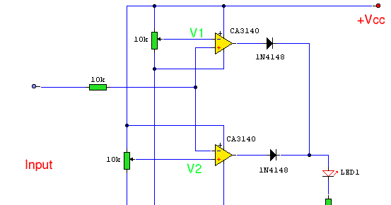 Simple Voltage Comparator Switch Circuit Diagram
