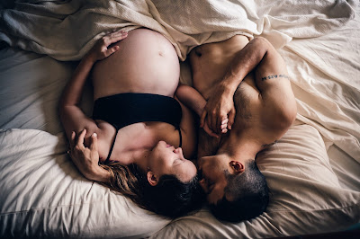 couples portrait in bed photography self portrait ideas maternity morning owl fine art san diego