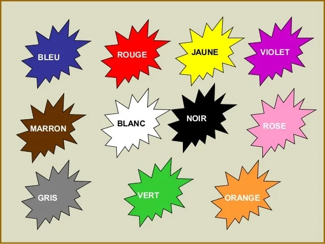 expressions françaises - couleurs