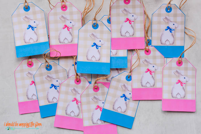 Bunny Gift Tag Printable