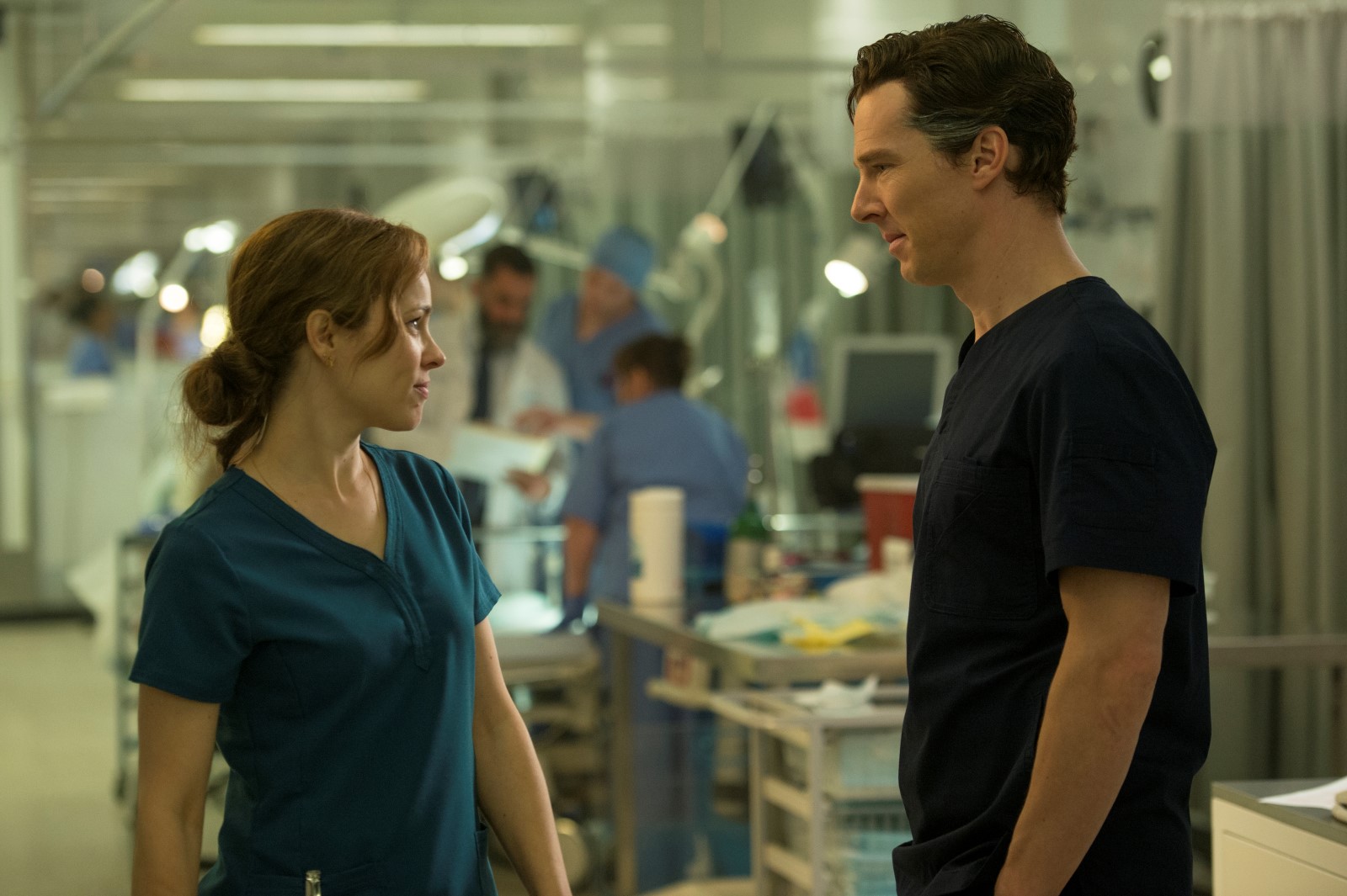 Rachel McAdams y Benedict Cumberbatch en Dr. Strange Rachel McAdams y Benedict Cumberbatch en Dr. Strange