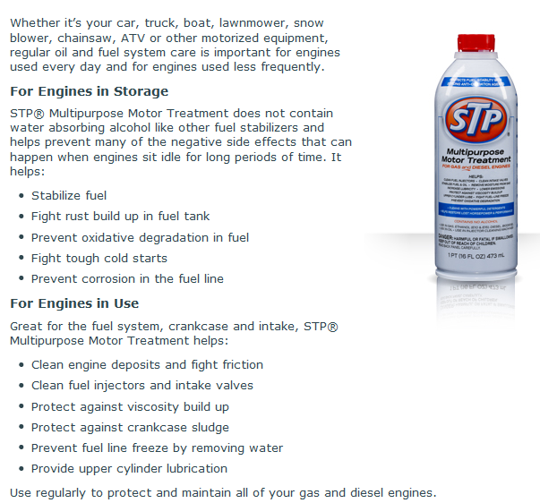 Stp Multipurpose Motor Treatment Reviews - Captions Tempo