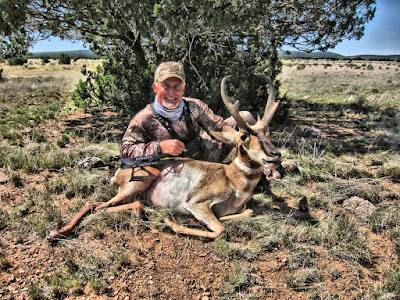 successful antelope hunt with decoy