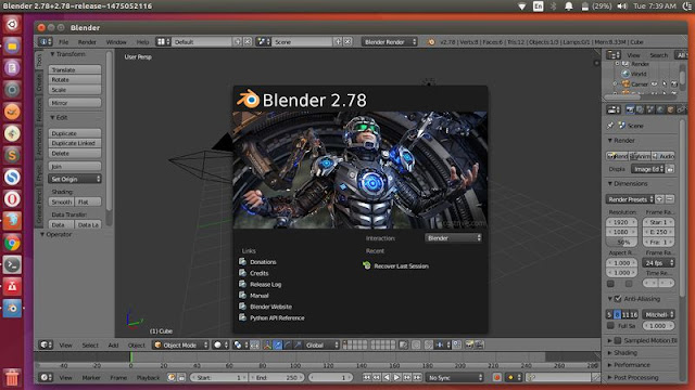 How to Update Old Blender to Blender 2.78 in Ubuntu Linux