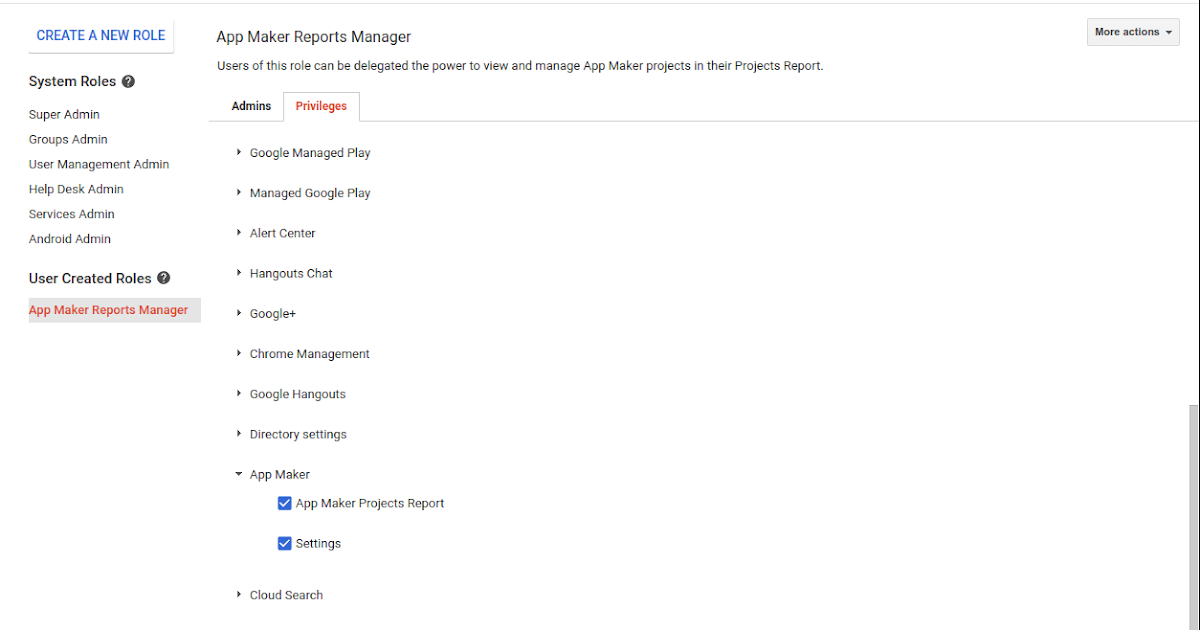 Google Workspace Updates Delegate App Maker admin privileges to users