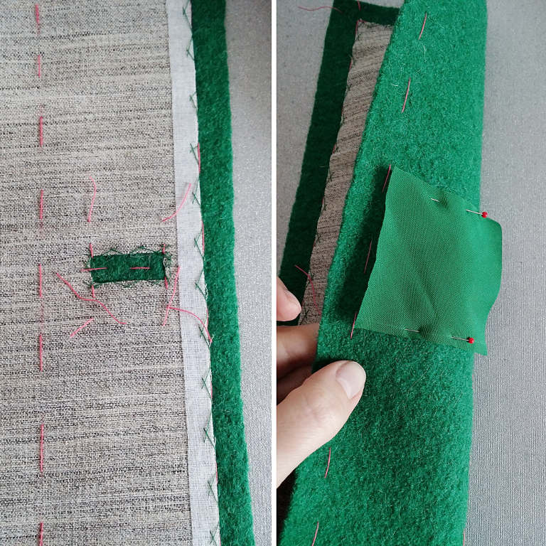 Couture et Tricot How to make faced bound buttonholes Como fazer