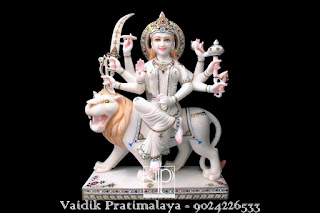 Maa Durga Marble Statues