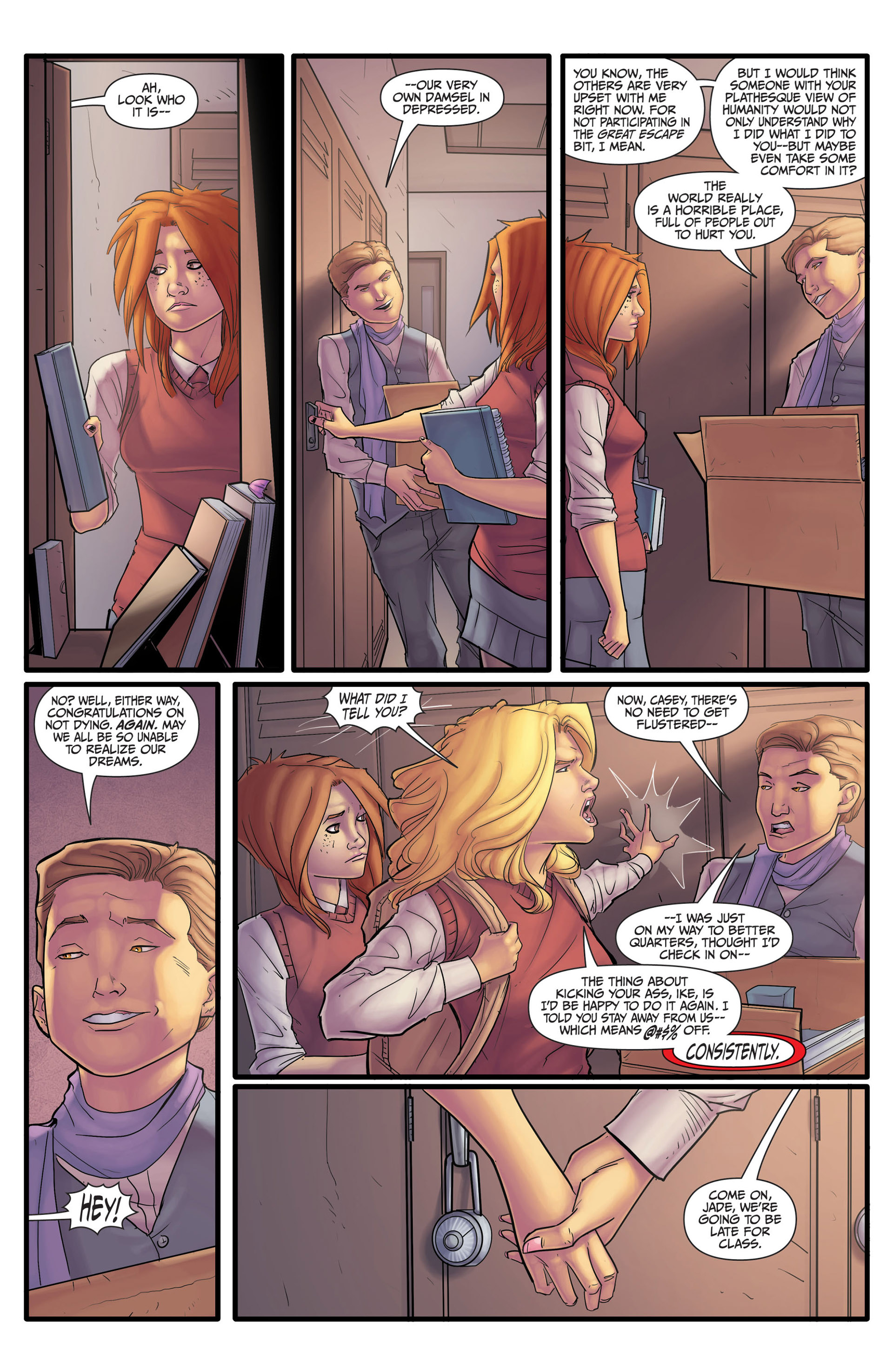 Read online Morning Glories comic -  Issue #10 - 19