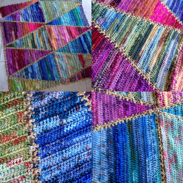 Susan Pinner: TRIANGLE BLANKET PATTERN...to use up all those left overs!