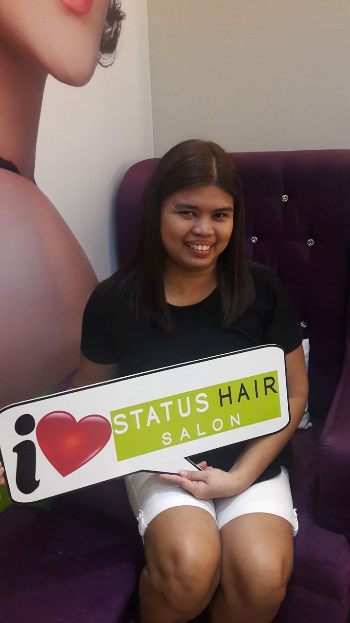 I love my new hair color by Status Hair Salon!