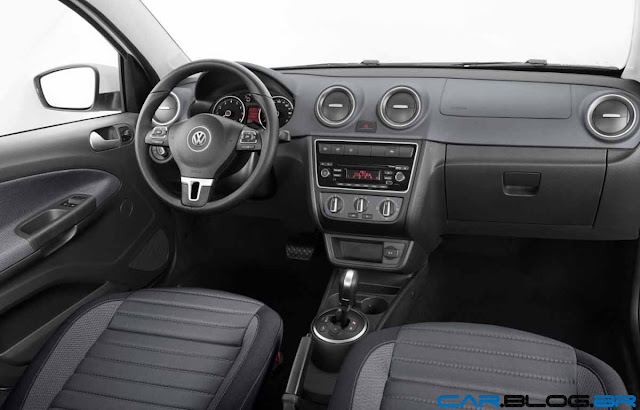 Novo VW Voyage 2013 G6 - por dentro