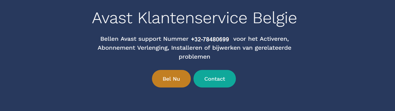 Avast klantenservice Belgie +32-28086866