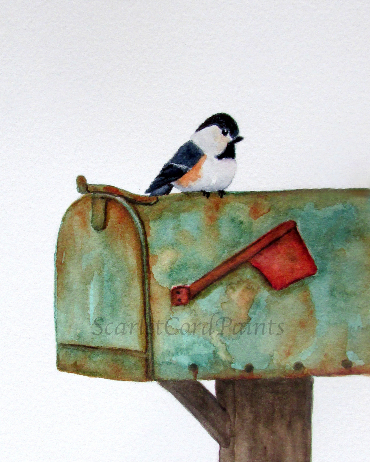 Watercolor Mailbox