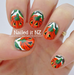 nail pumpkin halloween designs stickers tutorial nails jack pumpkins lanterns nailed nz girlshue credit
