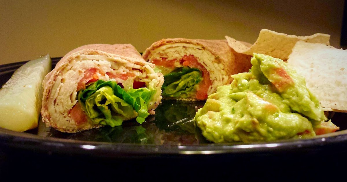 Health Chick Homemade Guacamole And Turkey Wraps