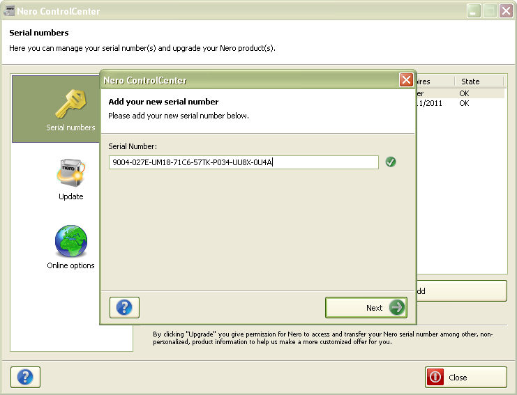 Nero 10.0.13100 activation key serial key or number