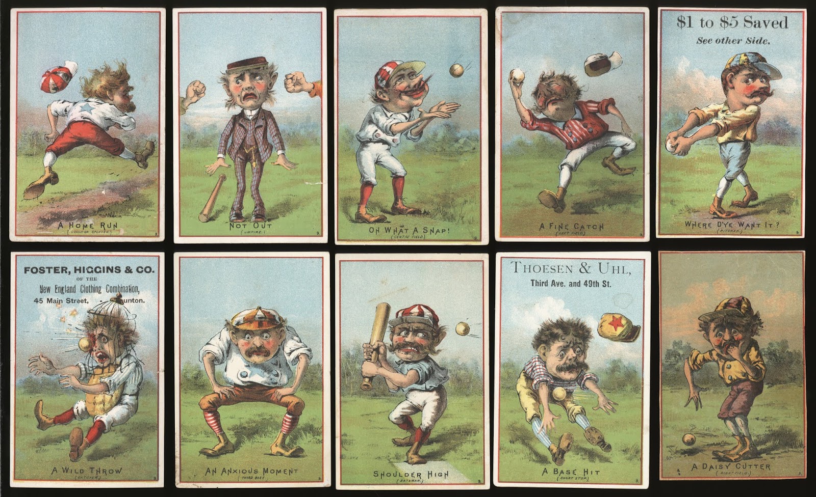 FOR LOVE of THE CARDS 1800's Baseball Trade Cards