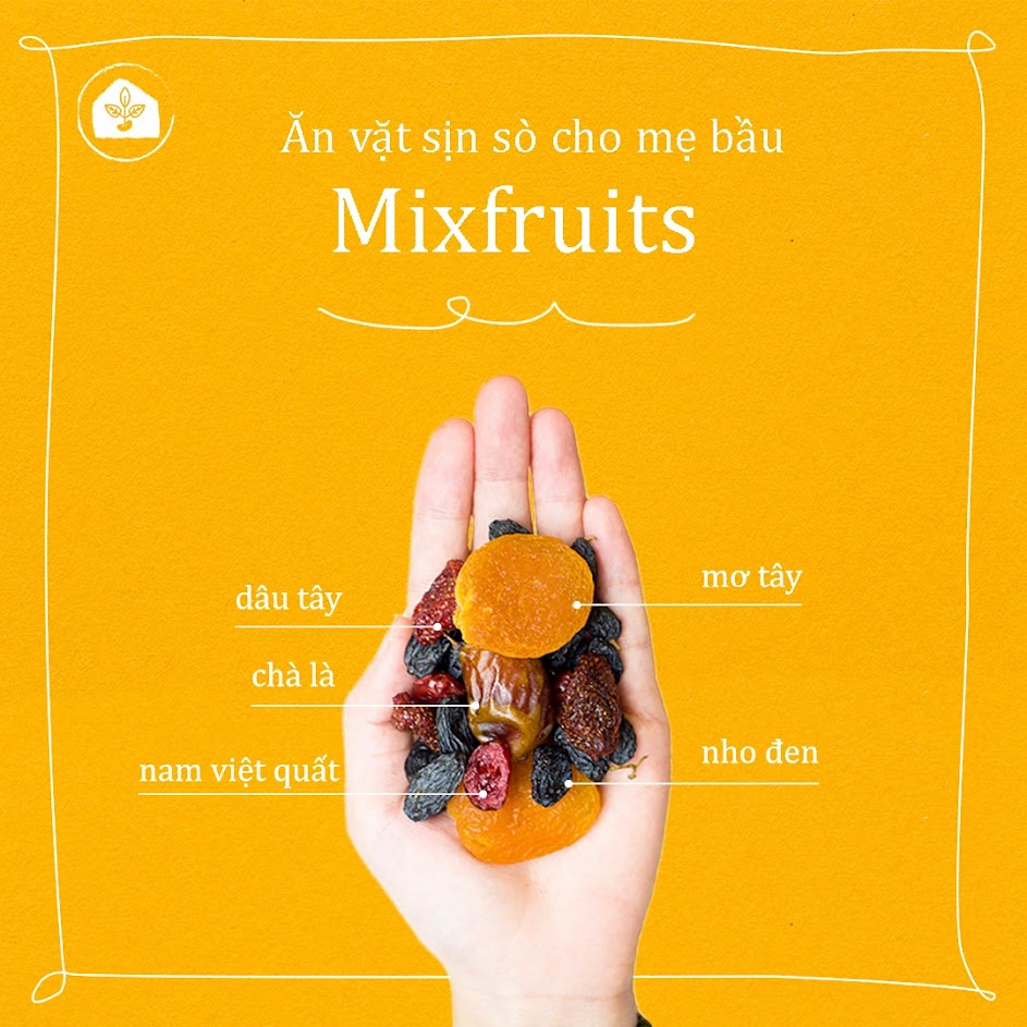 [A36] Mixnuts ăn vặt cho Bà Bầu 3 tháng ăn tốt nhất