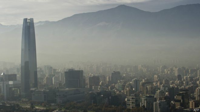 contaminacion en el aire de Chile