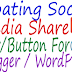 How To Add Simple Floating Social Media Share Buttons To Blogger And WordPress