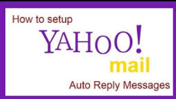 Yahoo mail vacation response auto reply.