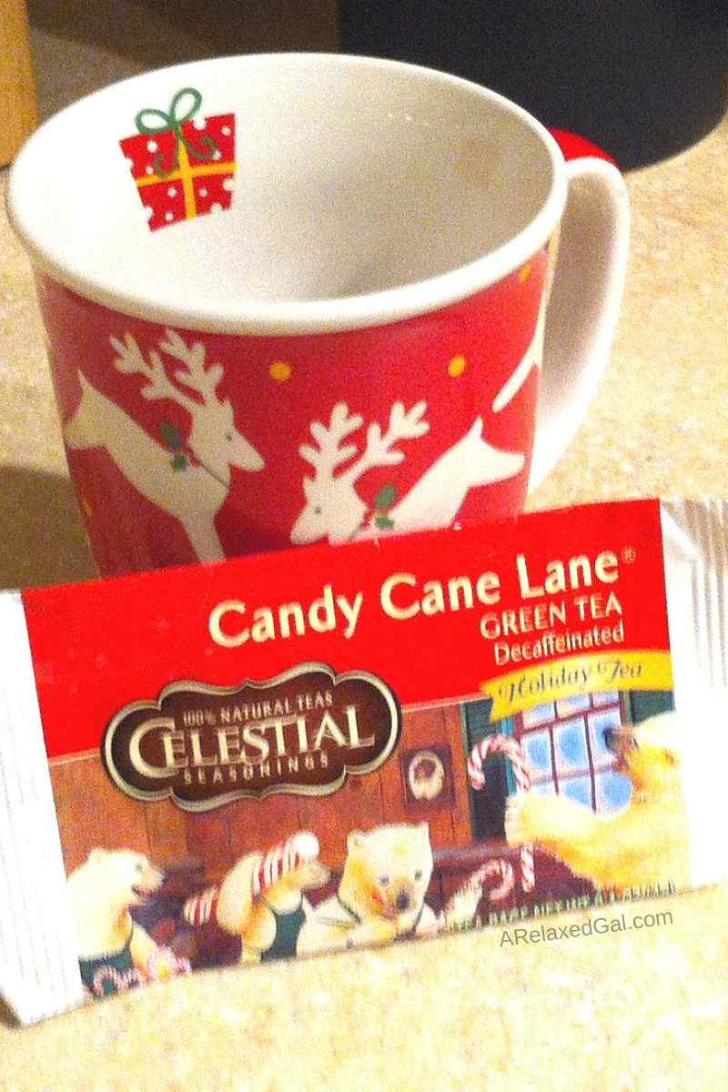 Celestial Seasonings Candy Cane Lane Green Tea Taste Test | A Relaxed Gal