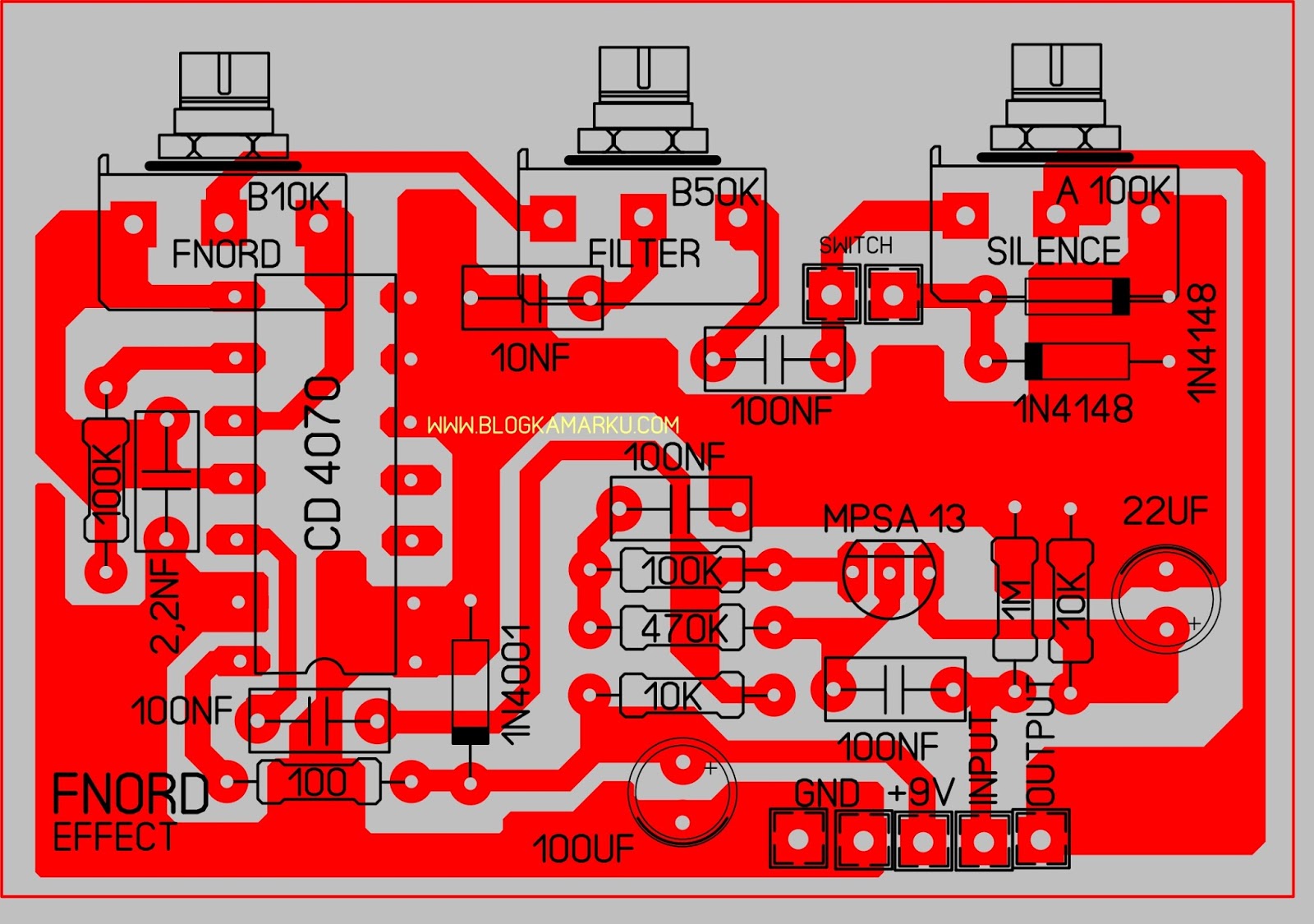 Membuat Efek Gitar Fnord Stombox Pcb Dan Layout Diy Amplifier Audio Amplifier Amplifier