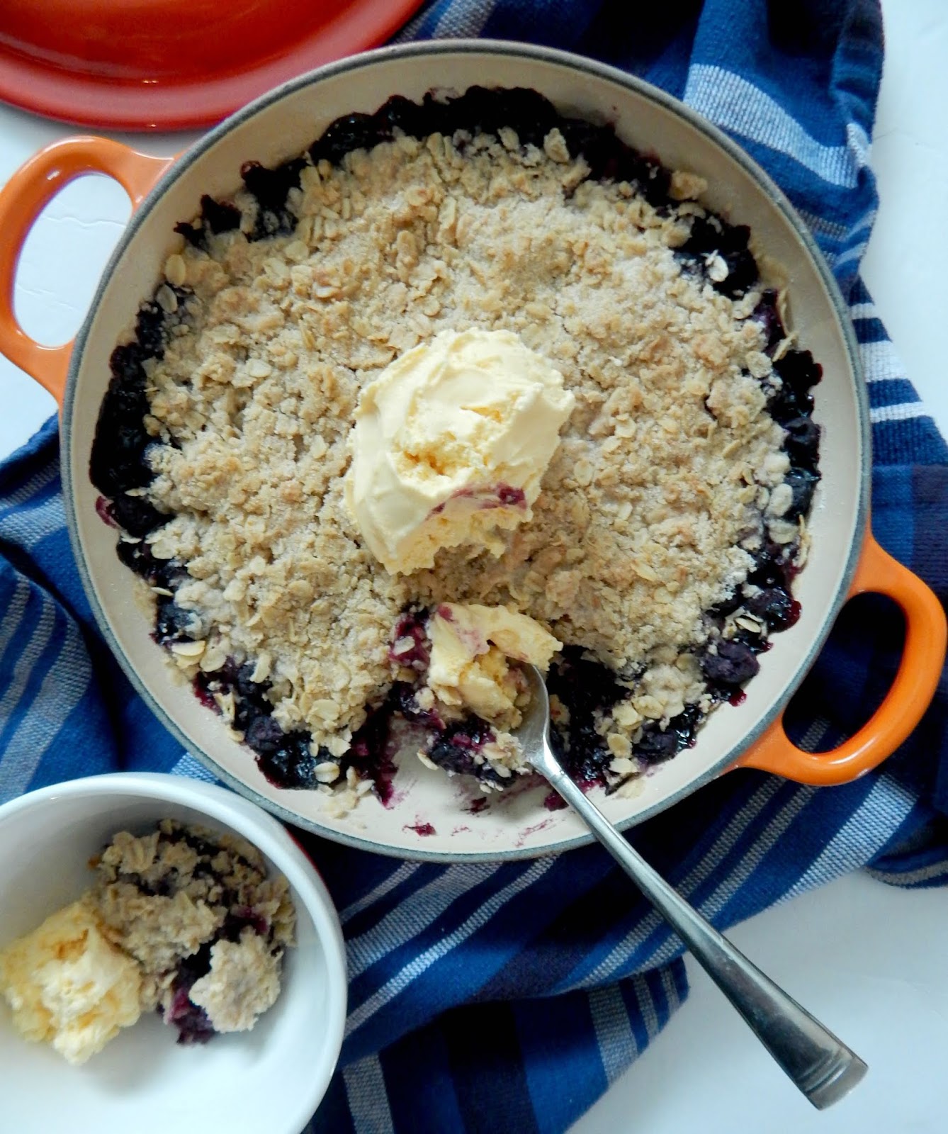 Ally S Sweet Savory Eats Skillet Blueberry Cobbler For Two