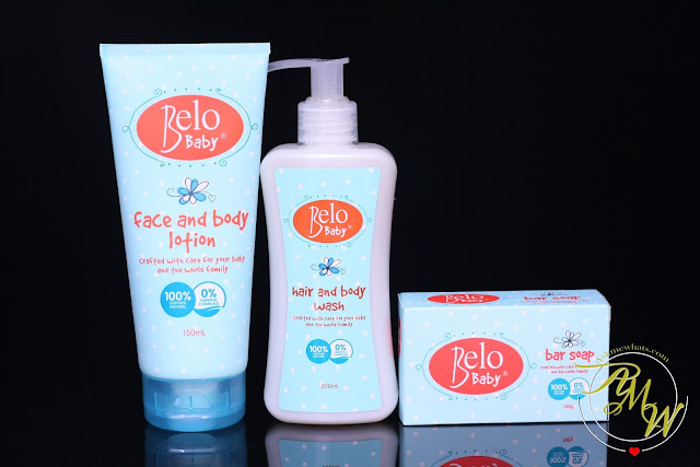 a photo of Belo Baby Face and Body Lotion Belo Baby Hair and Body Wash Belo Baby Bar Soap