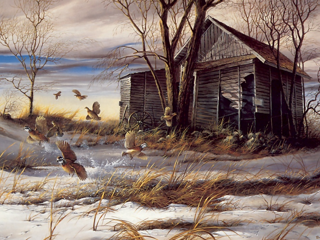 terry redlin art desktop wallpapers glow run