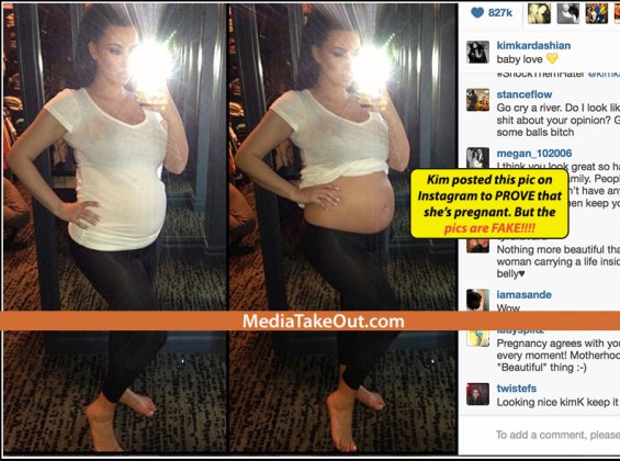 Scientific Evidence to Prove Kim K is faking her pregnancy 