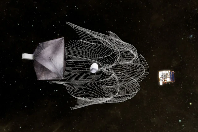 Simulação da nave que pode limpar o universo