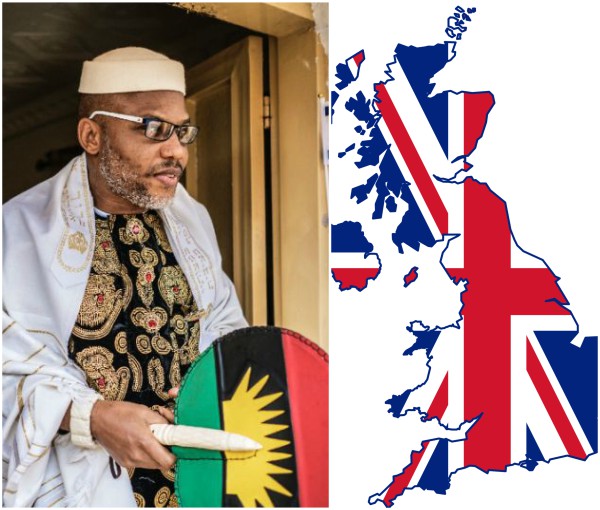 UK demands Nnamdi Kanu from FG, reacts to IPOB proscription