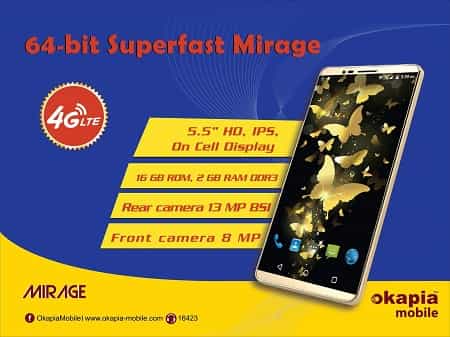 Okapia Mirage Okapia Mirage Price and Specifications in Bangladesh