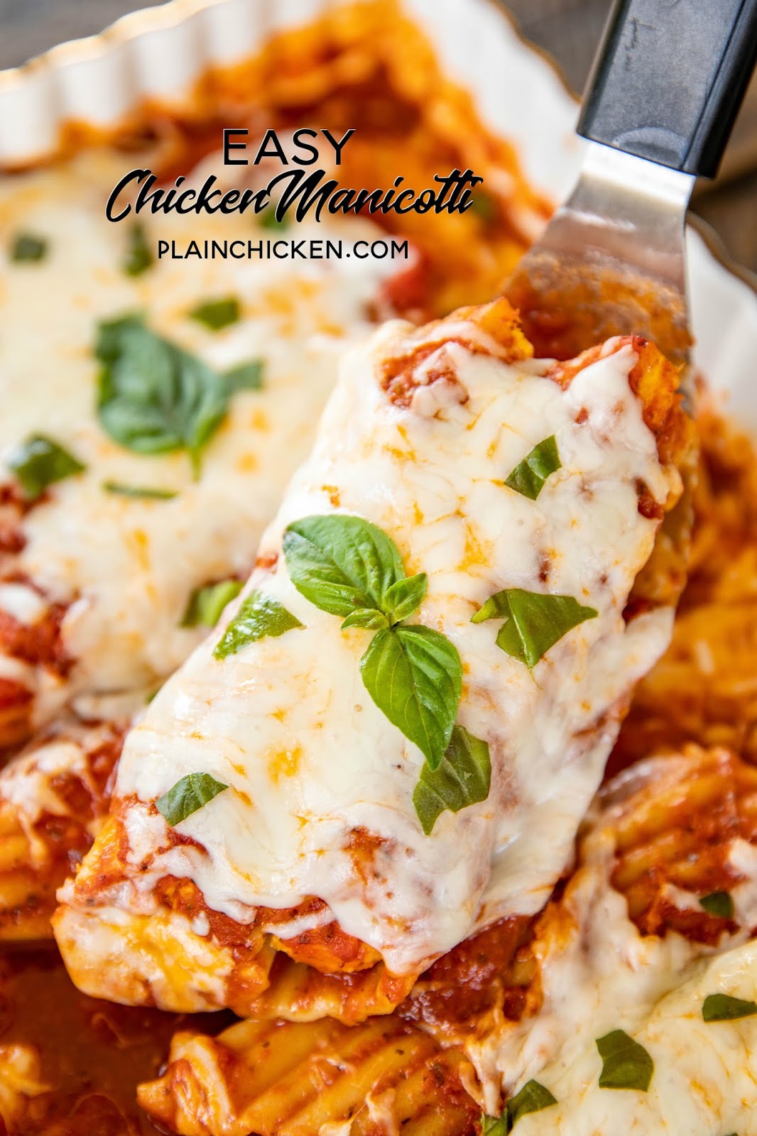 Easy Chicken Manicotti Plain Chicken®