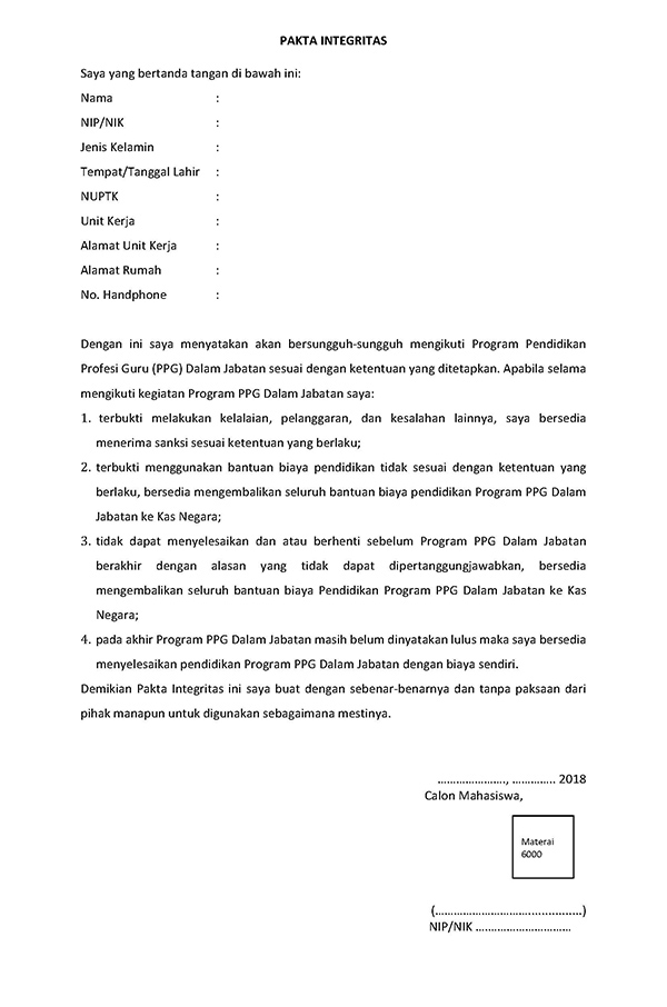 Konfirmasi Kesediaan Bagi Calon Ppg Tahap Iii Info Ptk