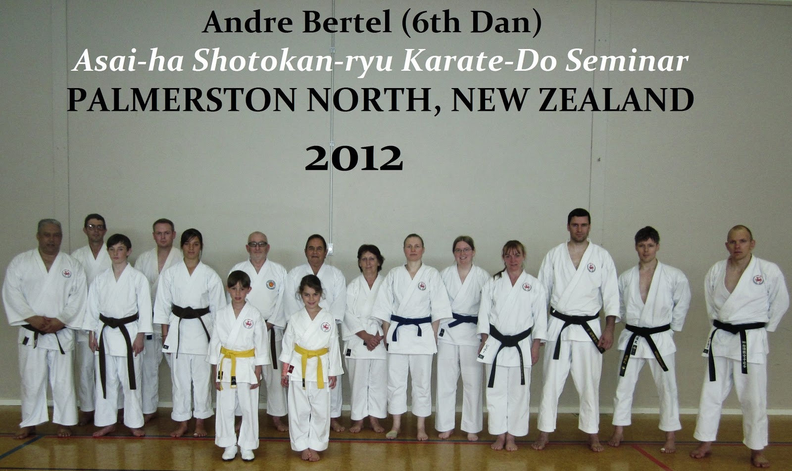 André Bertel's KarateDo Seminar Report Palmerston North 2012