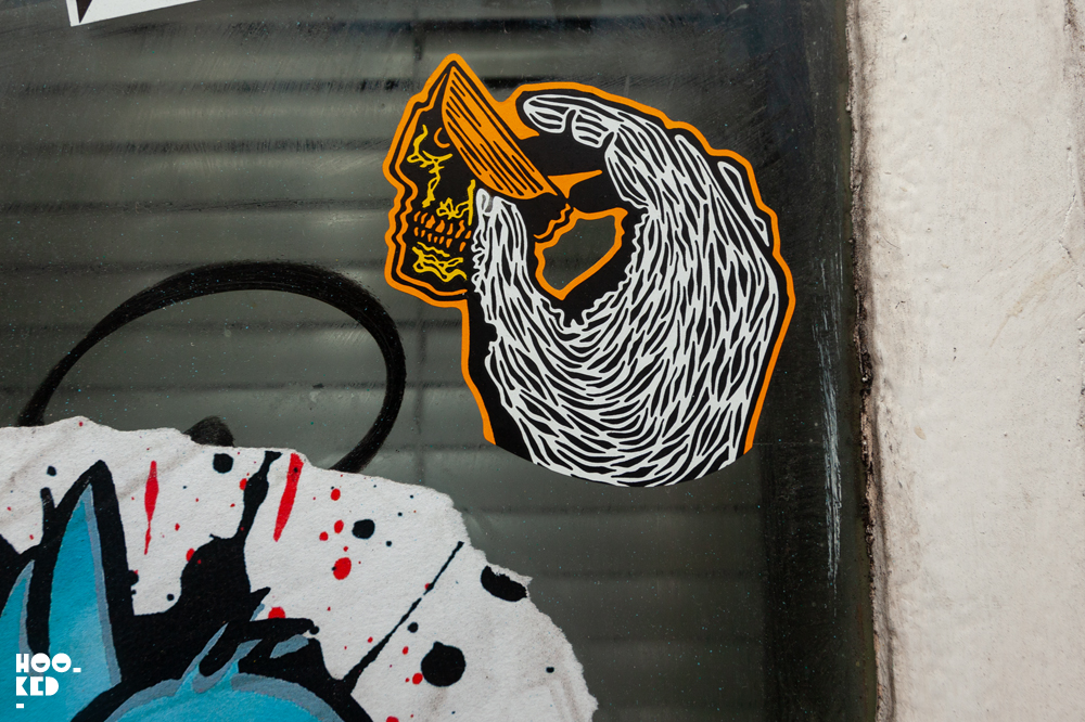 Stick it up: Shoreditch Street Art Stickers featuring RxSkull