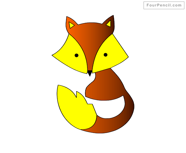 How to draw Fox - slide 2