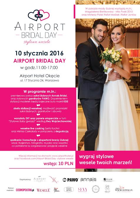 wychodzezamaz.pl patronem medialnym Airport Bridal Day