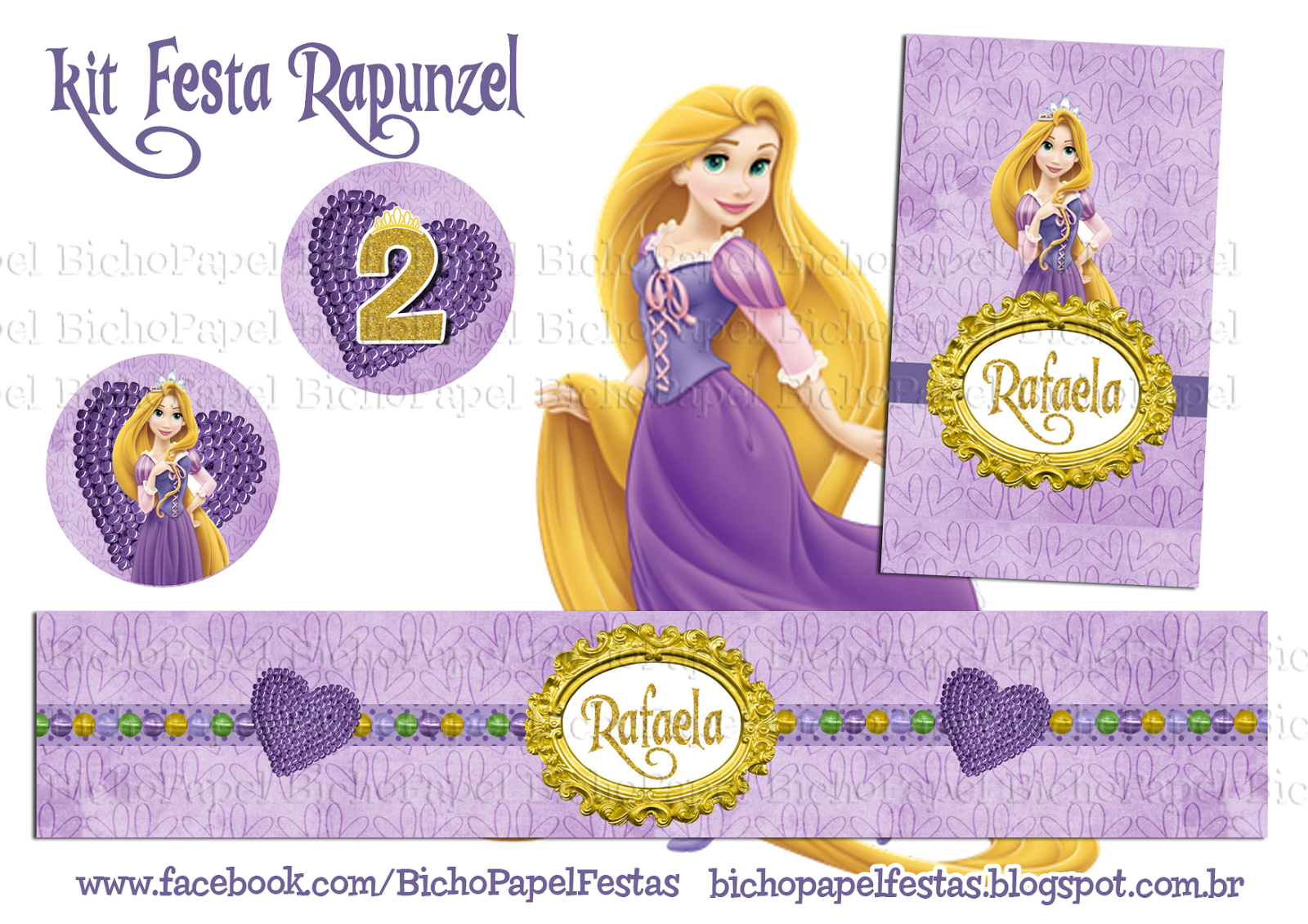 Kit Festa Rapunzel